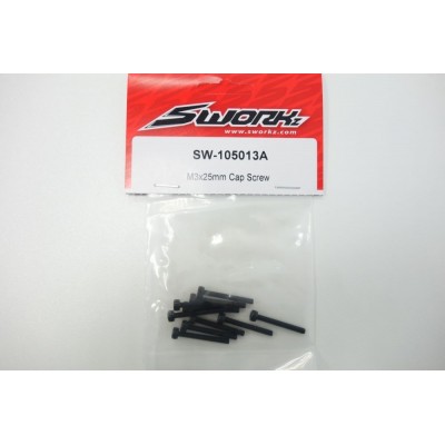 SWORKz válcový inbus M3x25mm, 8 ks.