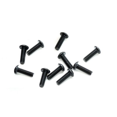 SWORKz ocelový Inbusový šroub s čočkovitou hlavou, M2,5x8mm, 10 ks.