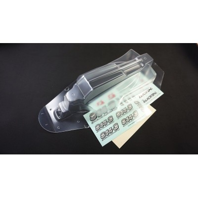 SWORKz Velocity 2.0 lexanová čirá karoserie včetně křídla a nálepek, standard váha