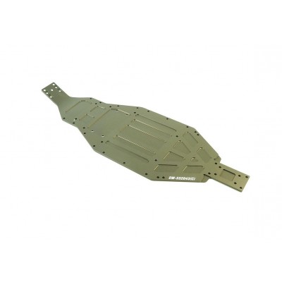 SWORKz 1/10 S12-2 hliníkové šasi "Intensify", tvrzené, 1 ks.