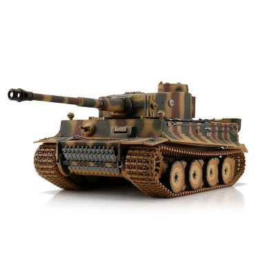 TORRO tank 1/16 RC Tiger I dřívejší verze vícebarevná kamufláž - infra IR