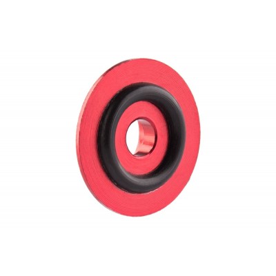 Kovová podložka s O-kroužkem (X logo) 3 mm, červená, 10ks