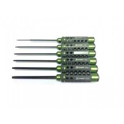 Imbusový klíče - metrické - ALU verze SADA :1.5 2.0 2.5 3.0 4.0&5.0x120mm,6 ks.(HSS typ)