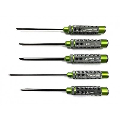 Sada šroubováků: křížové 3,5 5,0 5,8 a ploché 3,0 5,0mmx120mm, 5 ks. (HSS typ)