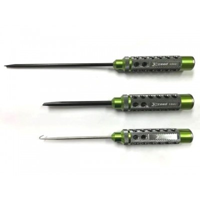 Sada šroubováků: ploché 4,0x150mm 5,8x100mm a háček, 3 ks. (HSS typ)