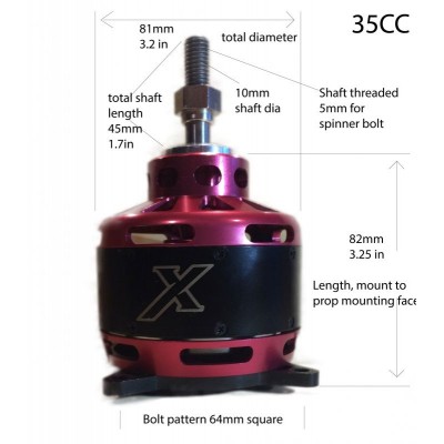 XPWR 35cc střídavý elektromotor