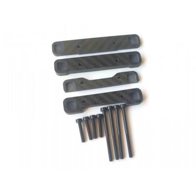 SWORKz S35-4 uhlíkové krytky držáku ramen “by RC Carbon Cavalieri”, 4 ks.