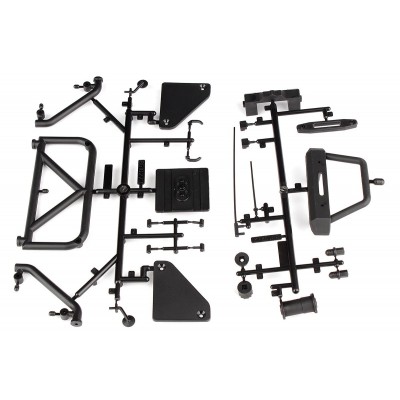 Endu Ecto plastové doplňky karoserie, černé, sada