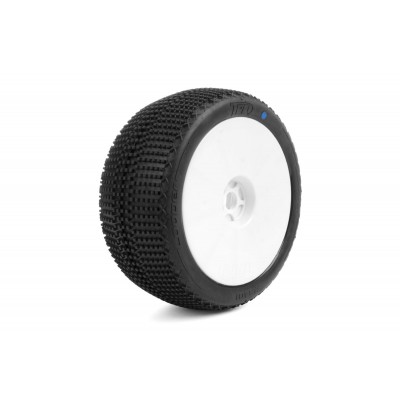 TPRO 1/8 Truggy LOOPER - ZR Soft T3 - nalepené, bílé disky, 2 ks.