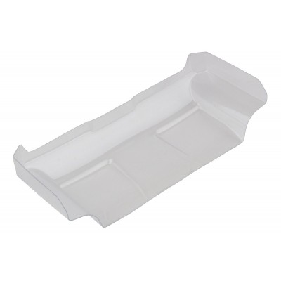 RC10B6 lexanové křídlo, 7in, čiré, předříznuté, 1 ks.