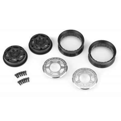 Disky Holocomb 1.9" hliníkové (2 ks.), Bead-Loc , střibrně/černé