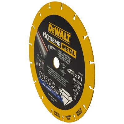 Diam.kot.230 na kov žlutý Dewalt