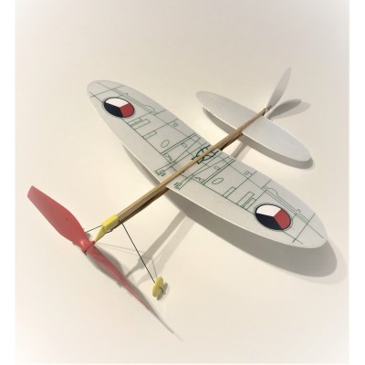 Letadlo gumáček KOMÁR - Spitfire