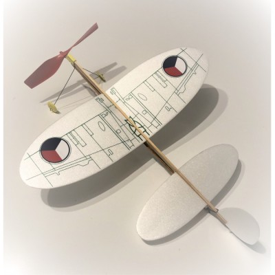 Letadlo gumáček KOMÁR - Spitfire