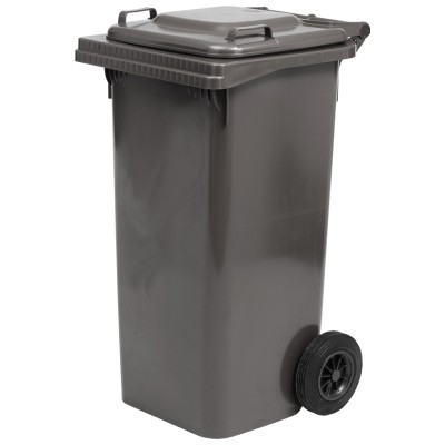 Popelnice 120 l plast s kolečkama černá hranatá MAT