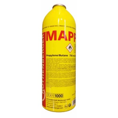 Kartuše PB závit 7/16 415g 750ml MAPP 2700°C Rothenberger