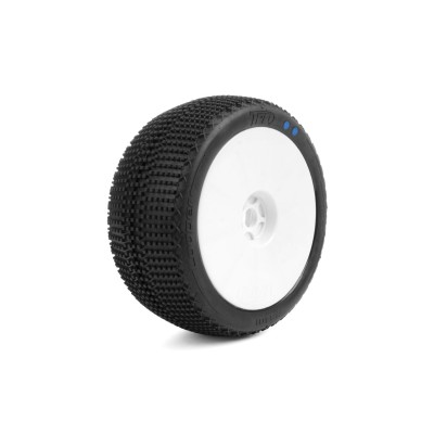 TPRO 1/8 Truggy LOOPER - SPORT Soft R3 - nalepené, bílé disky, 2 ks.