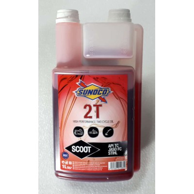Olej do benzínu 1l 2-t SUNOCO Stihl červený s dávkovačem