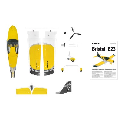 KAVAN Bristell B23 1600mm ARF - žlutá