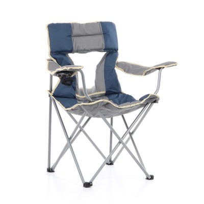 Křeslo rozkládací CAMP nosnost 110kg šedomodré
