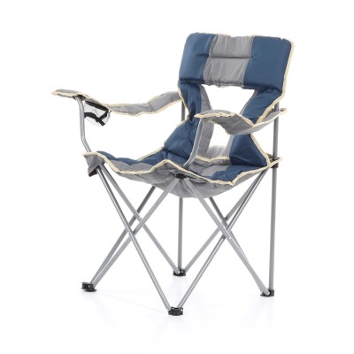 Křeslo rozkládací CAMP nosnost 110kg šedomodré