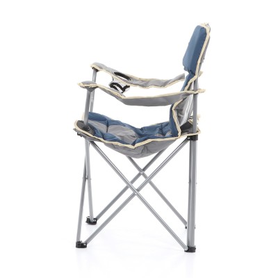 Křeslo rozkládací CAMP nosnost 110kg šedomodré
