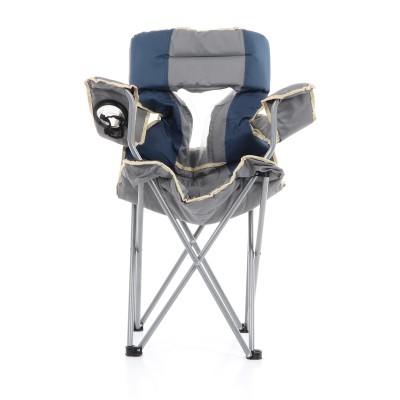 Křeslo rozkládací CAMP nosnost 110kg šedomodré