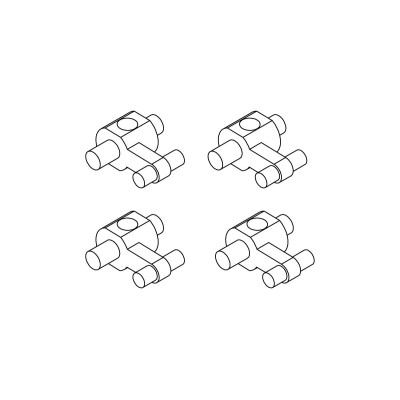 Turbo Racing těhlice 4ks