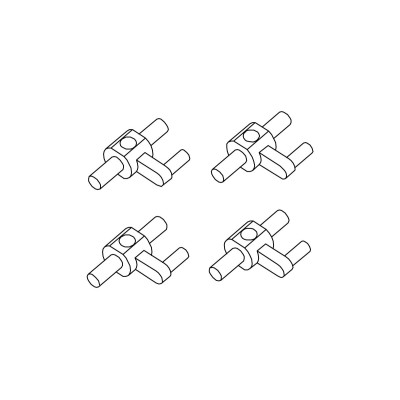 Turbo Racing těhlice 4ks