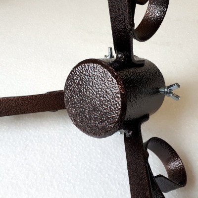 Stojánek vánoční 3 nožky měděný kovový otvor 64mm