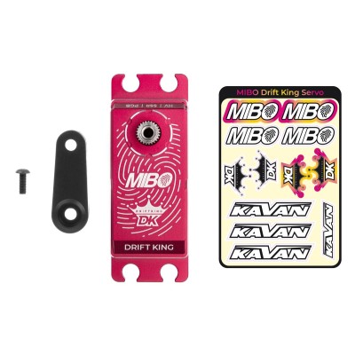 MIBO Drift King Alu Red LP Programmable (RWD Drift Spec/33.0kg/8.4V) Brushless Servo