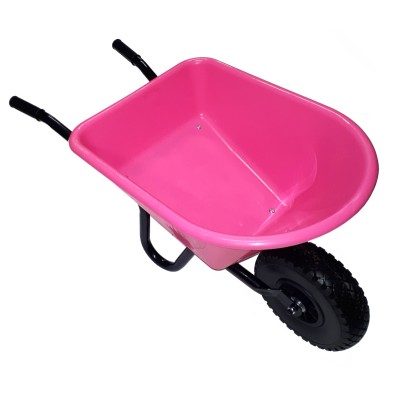 Kolečko stavební plné dětské růžové 30l nostnost 25kg Stober