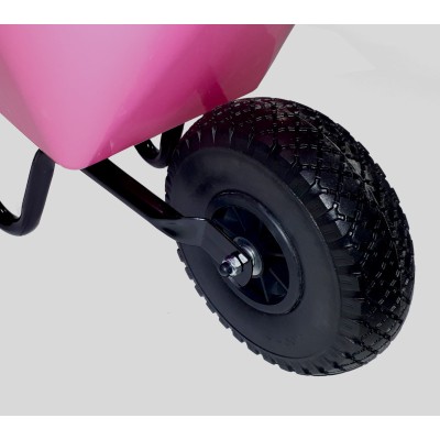 Kolečko stavební plné dětské růžové 30l nostnost 25kg Stober