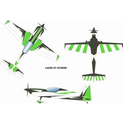 60" Laser 1528mm Zeleno-Černá