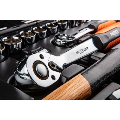 Gola sada 1/2"-1/4" 102ks NEO tools 4-32 + nářadí