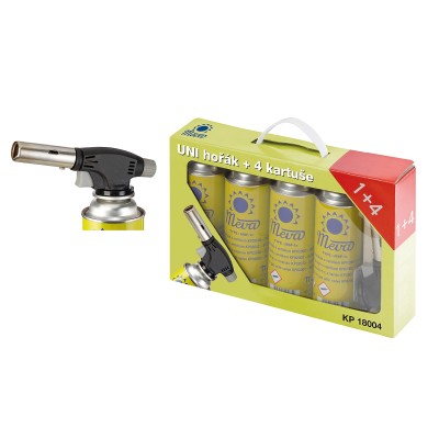PB hořák 1,0kW piezo SET+ 4 kart.KP02002 MEVA
