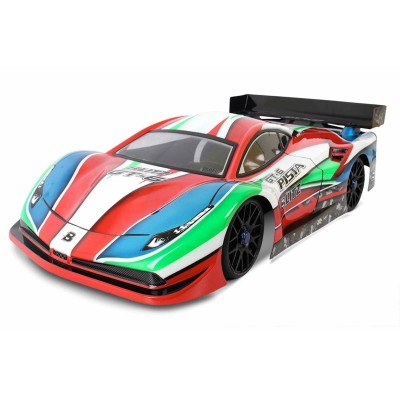 Lexanová karoserie čirá BLITZ 1/8 GT6 včetně křídla, tlouštka 0,7mm