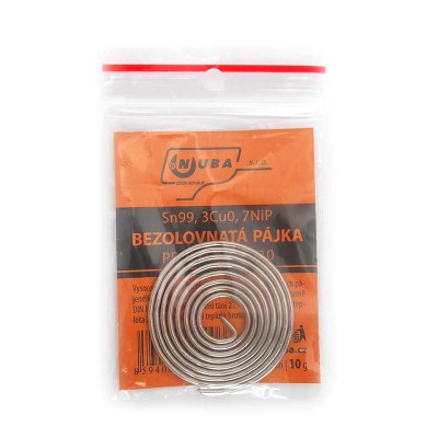 Cín trub. 1,5 10g Sn99,3Cu0,7Nip NUBA+tavidlo