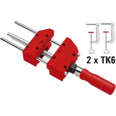 Svěrák 100mm stolní výklop.BESSEY+upínky