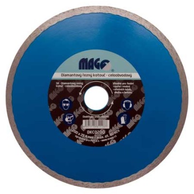 Diam.kot.200 celoobvod. otv.25,4mm MAGG