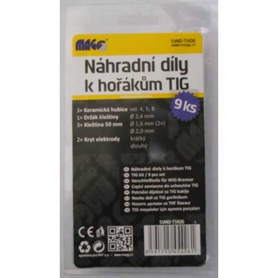 Ker.hub.č.SET 9ks TIG WP17/WP26