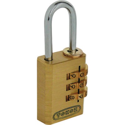 Zámek vis.20mm Tokoz kódový RV 20/3 Ms 3-stupnice