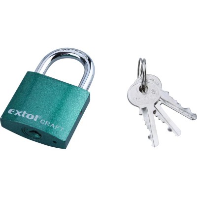 Zámek vis.38mm litinový barevný nerezové oko EXTOL