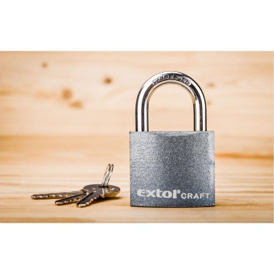 Zámek vis.38mm litinový barevný nerezové oko EXTOL