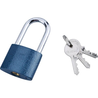 Zámek vis.45mm litinový modrý dlouhý Extol
