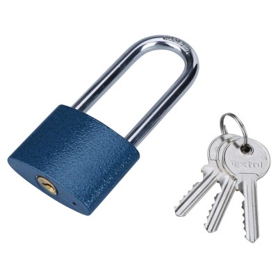 Zámek vis.52mm litinový modrý dlouhý Extol