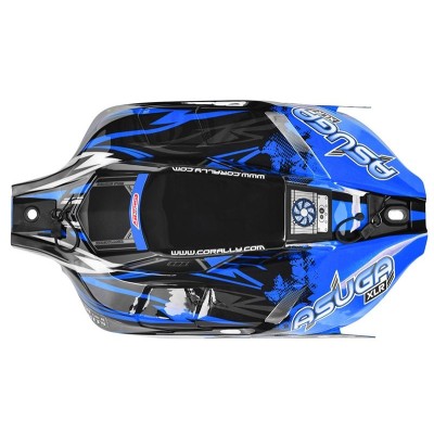 Barevná lexanová karoserie - Asuga ASUGA XLR - předříznutá - modrá - 1 ks.