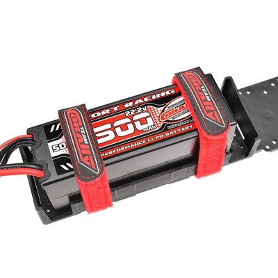 CORALLY stahovací pásky 250x20mm, červené, 2 ks.