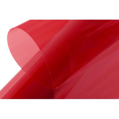 KAVAN nažehlovací fólie - transparentní červená