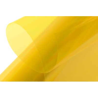 KAVAN nažehlovací fólie - transparentní žlutá